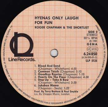 LP Roger Chapman: Hyenas Only Laugh For Fun