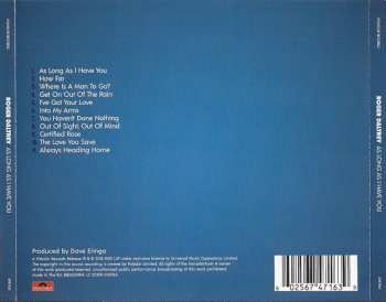 CD Roger Daltrey: As Long As I Have You