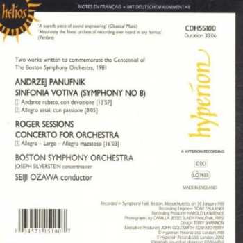 CD Boston Symphony Orchestra: Sinfonia Votiva (Symphony No 8) / Concerto For Orchestra