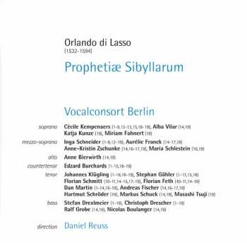 CD Vocalconsort Berlin: Prophetiæ Sibyllarum
