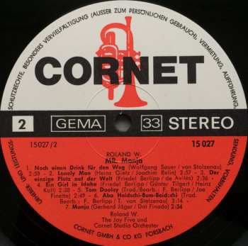 LP Roland W.: Mr. Monja