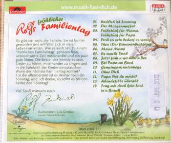CD Rolf Und Seine Freunde: Rolfs Fröhlicher Familientag - Endlich Ist Sonntag!