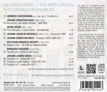 CD Roman Emilius: Die Späth Orgel - The Späth Organ In St. Oswald Regensburg