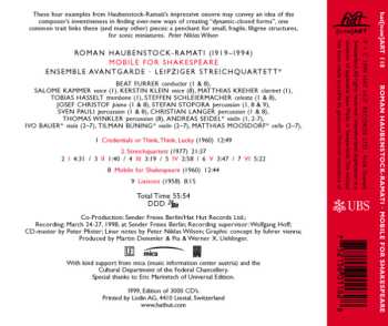 CD Beat Furrer: Mobile For Shakespeare