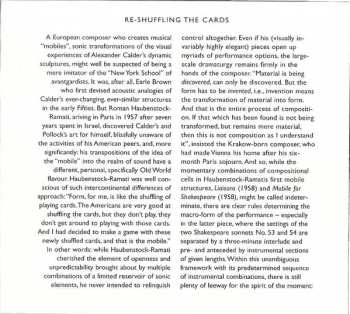 CD Beat Furrer: Mobile For Shakespeare