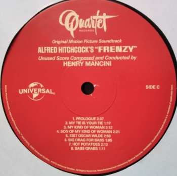 2LP Henry Mancini: Hitchcock's Frenzy (Original Motion Picture Soundtrack) LTD