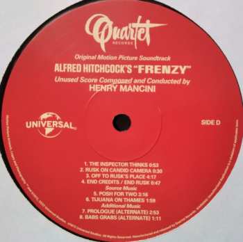 2LP Henry Mancini: Hitchcock's Frenzy (Original Motion Picture Soundtrack) LTD