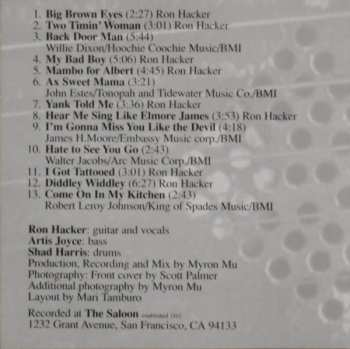 CD Ron Hacker And The Hacksaws: Back Door Man