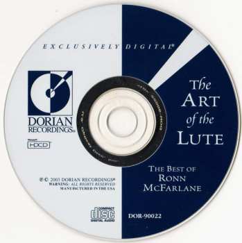 CD Ronn McFarlane: The Art Of The Lute (The Best Of Ronn McFarlane)