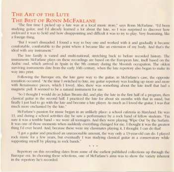CD Ronn McFarlane: The Art Of The Lute (The Best Of Ronn McFarlane)