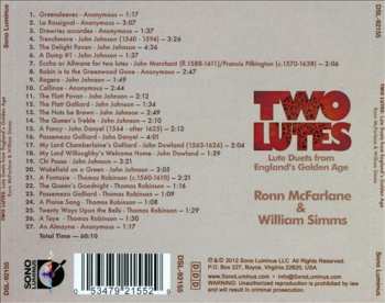 CD Ronn McFarlane: Two Lutes (Lute Duets From England's Golden Age)