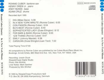 CD Ronnie Cuber Quartet: In A New York Minute