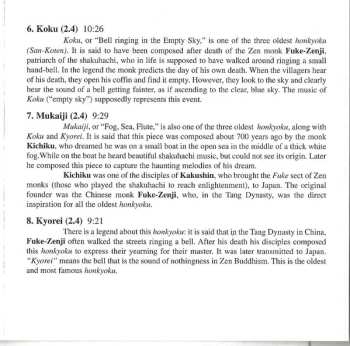 CD Ronnie Nyogetsu Seldin: Ichi On Buttsu (One Sound...Enlightenment) - Zen Meditation Music For Solo Shakuhachi