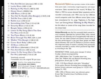 CD Roosevelt Sykes: Raining In My Heart