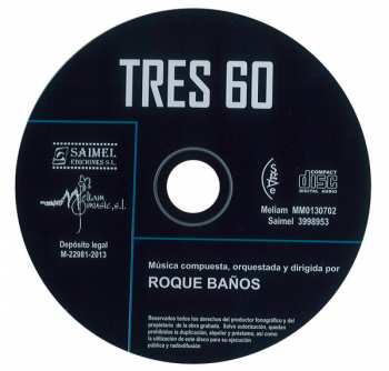CD Roque Baños: Tres 60 (Original Motion Picture Soundtrack)