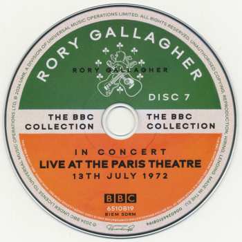 18CD/Dobozkészlet/2Blu-ray Rory Gallagher: The BBC Collection DLX