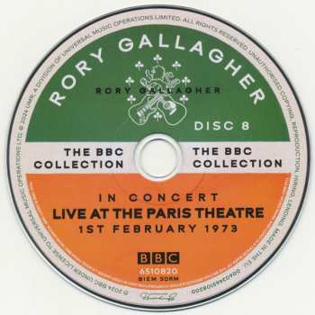 18CD/Dobozkészlet/2Blu-ray Rory Gallagher: The BBC Collection DLX