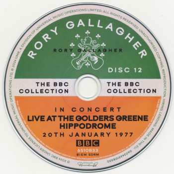 18CD/Dobozkészlet/2Blu-ray Rory Gallagher: The BBC Collection DLX