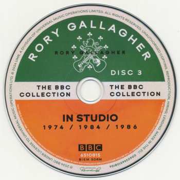 18CD/Dobozkészlet/2Blu-ray Rory Gallagher: The BBC Collection DLX