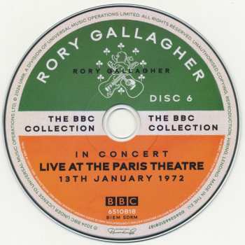 18CD/Dobozkészlet/2Blu-ray Rory Gallagher: The BBC Collection DLX