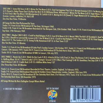 3CD Rory Gallagher: Transmission Impossible - Legendary Radio Broadcasts From The 1960s & 1970s DIGI