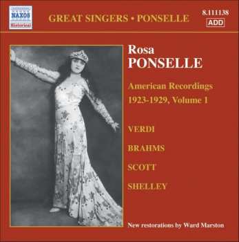Album Rosa Ponselle: American Recordings 1923 - 1929, Volume 1