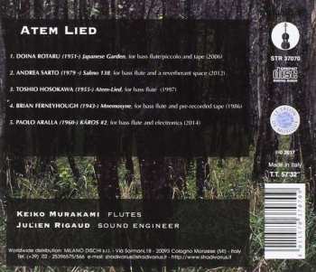 CD Toshio Hosokawa: Atem Lied (Works For Bass Flute)
