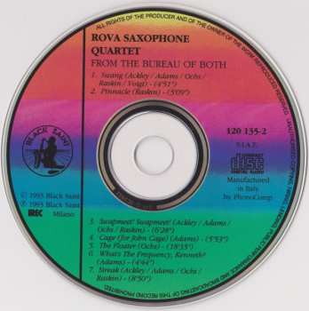 CD Rova Saxophone Quartet: From The Bureau Of Both