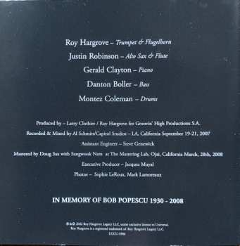 CD Roy Hargrove Quintet: Earfood