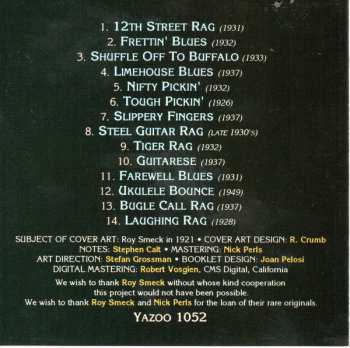 CD Roy Smeck: Plays Hawaiian Guitar, Banjo, Ukulele And Guitar   1926-1949