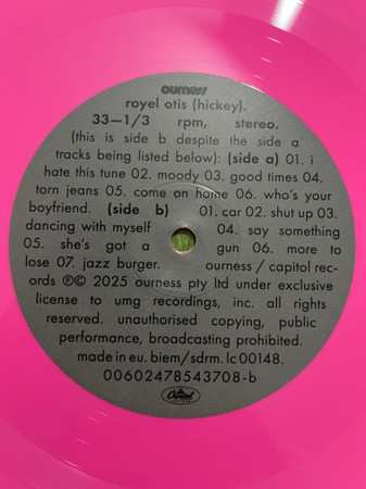 LP Royel Otis: (Hickey)  CLR | DLX