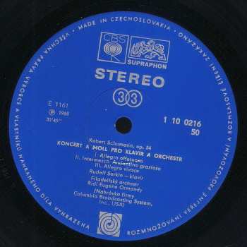 LP Robert Schumann: Klavírní Skladby R. Schumanna