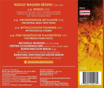 CD Rundfunkchor Berlin: Genesis, Mythological Figures, Orchestral Music With Piano
