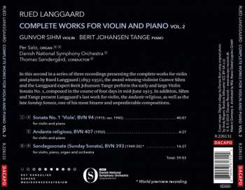 CD Thomas Søndergård: Complete Works For Violin And Piano, Vol. 2