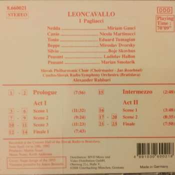 CD Slovak Radio Symphony Orchestra: I Pagliacci