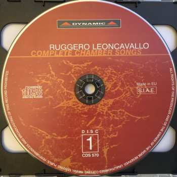 CD Ruggiero Leoncavallo: Leoncavallo - Complete Chamber Songs