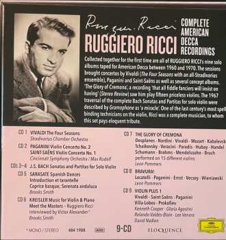 9CD/Dobozkészlet Ruggiero Ricci: Complete American Decca Recordings