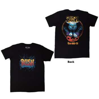 Merch Rush: Rush Unisex T-shirt: Tour '74-'75 (black) (back Print) (small) S