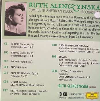 10CD/Dobozkészlet Ruth Slenczynska: Complete American Decca Recordings