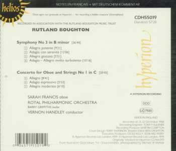 CD The Royal Philharmonic Orchestra: Symphony No 3 / Oboe Concerto