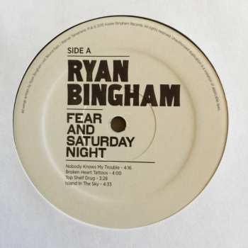 2LP Ryan Bingham: Fear And Saturday Night