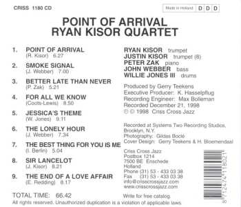 CD Ryan Kisor: Point Of Arrival