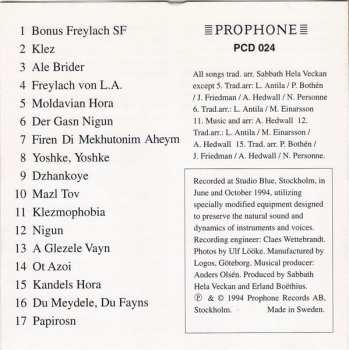 CD Sabbath Hela Veckan: Klez