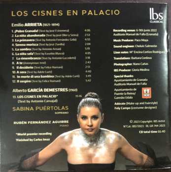 CD Sabina Puértolas: Los Cisnes En Palacio DIGI