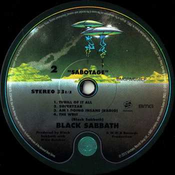 LP Black Sabbath: Sabotage