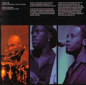 CD Sade: Lovers Live