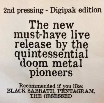 CD Saint Vitus: Live Vol. 2 NUM | LTD | DIGI