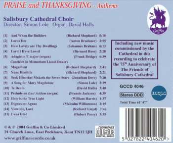 CD The Choir Of Salisbury Cathedral: Praise And Thanksgiving (Anthems From Salisbury Cathedral)