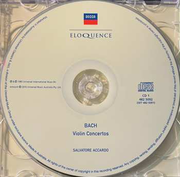 2CD Johann Sebastian Bach: Violin Concertos / The Four Seasons