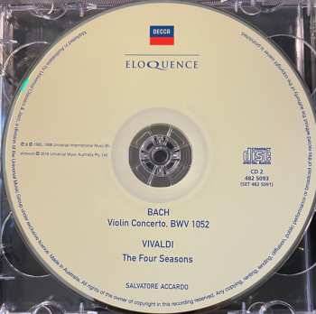 2CD Johann Sebastian Bach: Violin Concertos / The Four Seasons